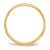 10k Yellow Gold 2mm Half Round Wedding Band Size 10.5