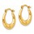 14k Madi K Hollow X Hoop Earrings