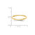 10k Yellow Gold 2mm Half Round Wedding Band Size 4
