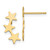 14k Madi K Polished 3-Star Post Earrings