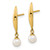 14K Madi K Polished 4mm Freshwater Cultured Pearl Post Earrings