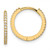 14k Madi K Polished CZ 1.25mm Hinged Huggie Hoop Earrings - SE-226786EC-6796