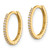 14k Madi K Polished CZ 1.25mm Hinged Huggie Hoop Earrings - SE-226786EC-6796
