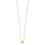 14k Madi K Small Hollow Heart w/ Chain and 1in ext. Necklace