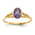 14k Madi K Synthetic Alexandrite Ring