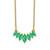 14k Marquise Emerald 18 inch Necklace