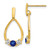 10k 1/3 carat Lab Grown Diamond VS/SI+ G+ and Created Sapphire Complete Dangle Teardrop Earrings