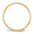 10k Yellow Gold 2mm Lightweight Half Round Wedding Band Size 13.5