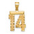 14k Medium Diamond-cut Number 14 Charm