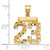 14k Medium Diamond-cut Number 23 Charm