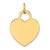 14k Medium Engravable Heart Charm - XM-5D9E19A6-9259