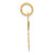14K Medium Fancy Script Letter L Initial Charm