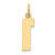 14k Medium Polished Number 1 Charm - MP-AA9227B8-9713