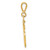 14k Medium Polished Number 55 Charm
