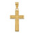 14K Medium Satin Cross Pendant
