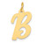14k Medium Script Letter B Initial Charm