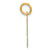 14k Medium Script Letter N Initial Charm