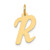 14k Medium Script Letter R Initial Charm