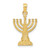 14K Menorah Pendant - C4-46912C90-3369