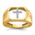 14k Men's Cross Ring Mounting - Y1-D0B6981B-7811