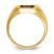 14k Men's Onyx and .01ct Diamond Cross Ring
