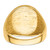 14k Men's Polished and Grooved (Not Enameled) Masonic Ring