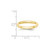10k Yellow Gold 3mm Half Round Wedding Band Size 11