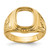 14k Men's Polished and Textured Masonic Ring Mounting - Y1-55ECF0BC-2315