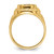 14k Men's Polished and Textured Masonic Ring Mounting - Y4-35C49A96-8159