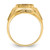 14k Men's Polished and Textured Masonic Ring Mounting - Y4-7E48244F-6045
