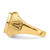 14k Men's Polished and Textured Masonic Ring Mounting - Y4-7E48244F-6045