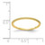 10K Yellow Gold 1.2mm Beaded Stackable Band Size 6.5