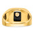 14k Men's Polished and Textured Masonic Ring Mounting - Y4-C23A778F-7831