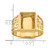 14k Men's Polished and Textured Masonic Ring Mounting - Y4-FAE72ECB-3977