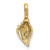14K Mini Conch Shell Charm