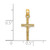 14K Mini Crucifix Charm