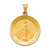 14k Miraculous Medal Hollow Pendant