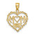 14K MOM in Heart Charm - D3-97512F1E-3884