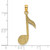 14k Music Note Charm