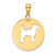 14K MY BEST FRIEND w/Dog Charm