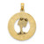 14K MYRTLE BEACH w/Palm Tree Circle Charm