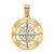 14K Nautical Compass w/White Gold Needle Charm