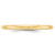 10k Yellow Gold 2mm Half Round Wedding Band Size 9