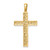 14K Nugget Cross Pendant - XR-23741F79-9413