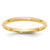 10k Yellow Gold 2mm Lightweight Comfort Fit Wedding Band Size 5.5