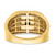 14k Onyx and Diamond Greek Key Design Mens Ring - RM-5AC6EA50-7865