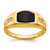 14k Onyx and Diamond Mens Ring - RM-13194B0A-7809