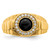 14k Onyx and Diamond Mens Ring - RM-86D26ED6-6938