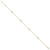 14K Open Hearts 4-Station 10 inch Anklet Plus 1 inch Extender