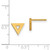 14k Open Triangle Post Earrings